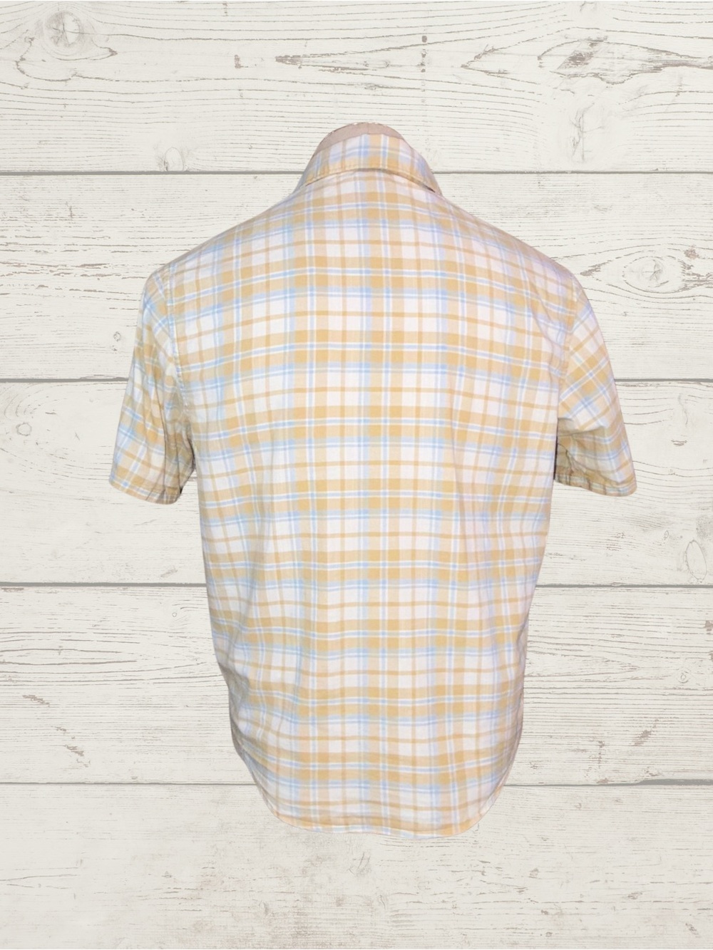Patagonia Organic Cotton Slub Poplin Plaid Short Sleeve Button Down Shirt Sz S - Picture 3 of 6